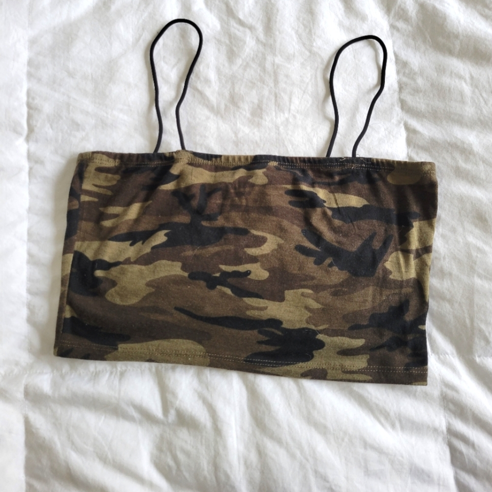 Army tank cropped top